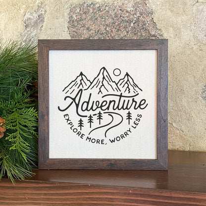 Adventure-Explore More - Framed Sign