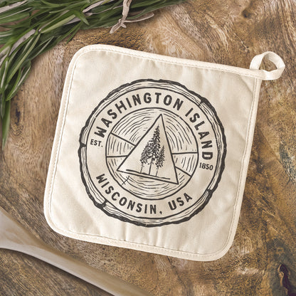 Tree Ring w/ City, State - Cotton Pot Holder