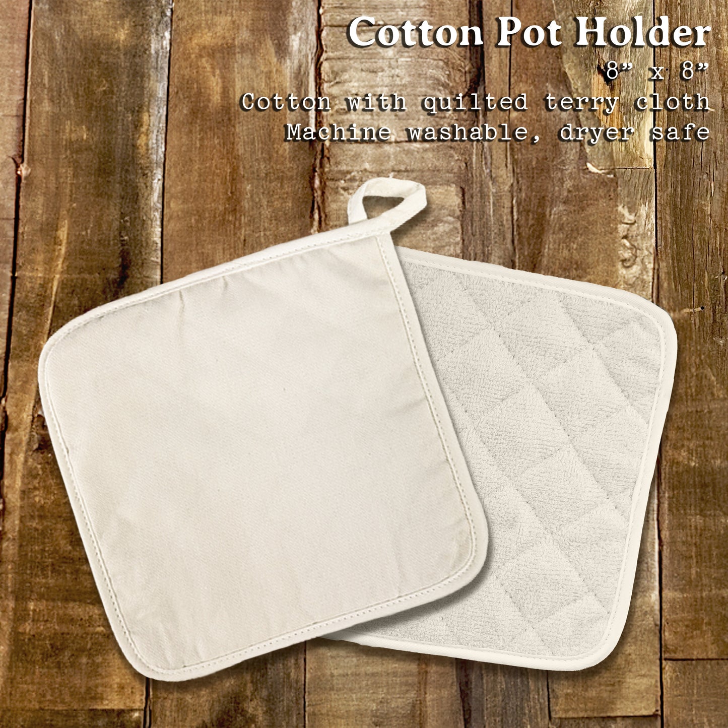 The Cabin is my Happy Place - Cotton Pot Holder