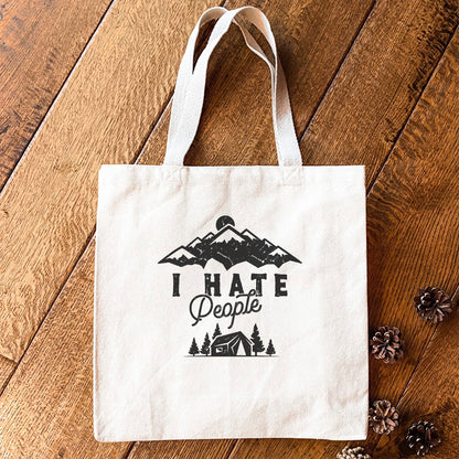 I Hate People - Canvas Tote Bag