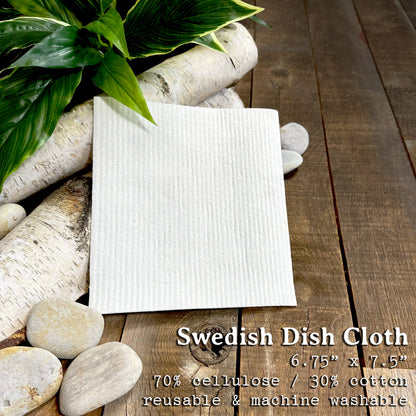 Peace on Earth, Warm Holiday Wishes 2pk - Swedish Dish Cloth