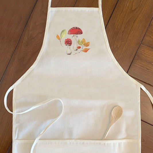 Red Capped Mushrooms - Women's Apron